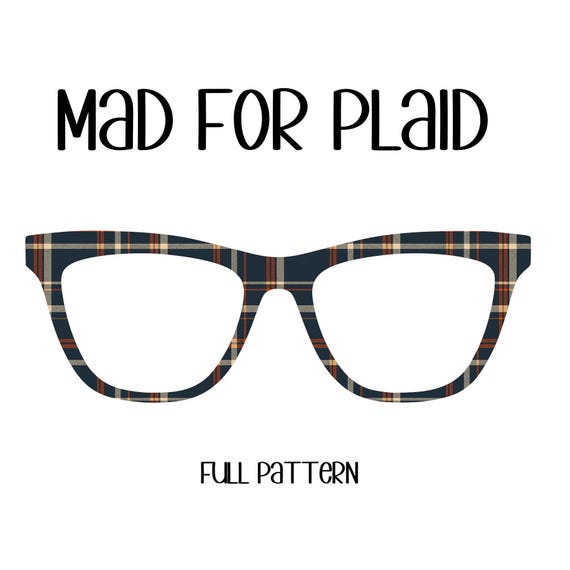 MAD FOR PLAID Eyewear Toppers, comes with N52 magnets