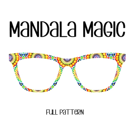 MANDALA MAGIC Swirls Eyewear Toppers, comes with n52 magnets