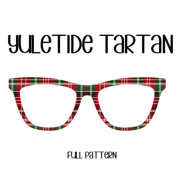 YULETIDE TARTAN Eyewear Toppers, comes with N52 magnets