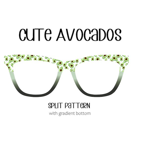 CUTE AVOCADOS Eyewear Toppers, comes with N52 magnets