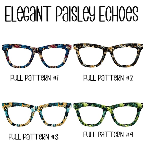 ELEGANT PAISLEY ECHOES-Your choice! Eyewear Toppers, comes with N52 magnets