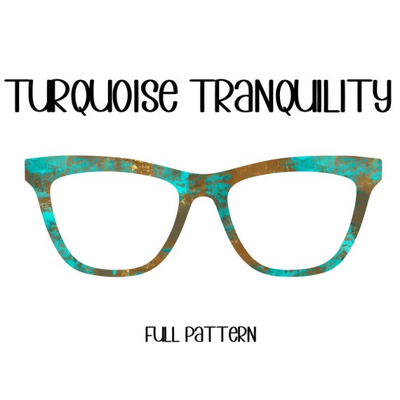 TURQUOISE TRANQUILITY Eyewear Toppers, comes with N52 magnets