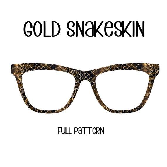 GOLD SNAKESKIN Eyewear Toppers, comes with N52 magnets