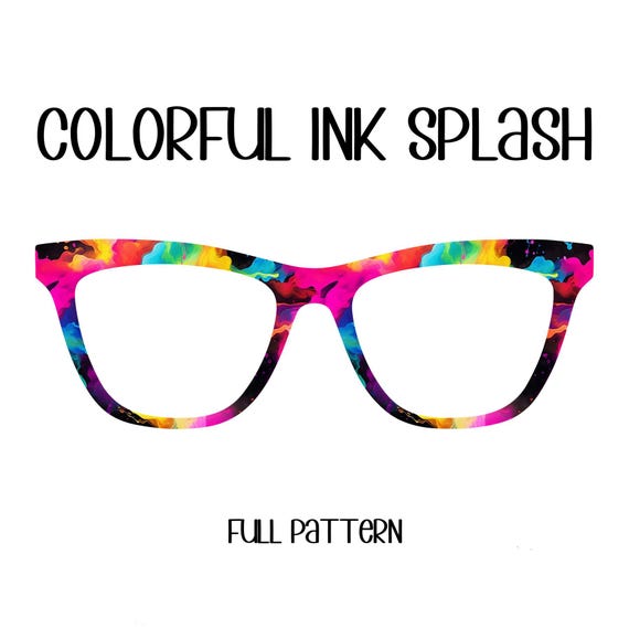 COLORFUL INK SPLASH Eyewear Toppers, comes with N52 magnets