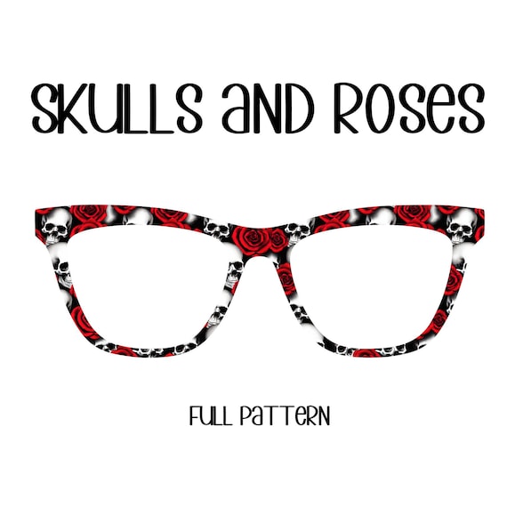 SKULL AND ROSES Eyewear Toppers, comes with N52 magnets