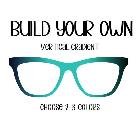 BUILD YOUR OWN Vertical Gradient-2-3 colors Eyewear Topper, comes with N52 magnets