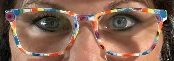RAINBOW BUBBLES Eyewear Toppers, comes with N52 magnets