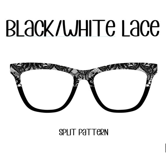 BLACK/WHITE LACE Eyewear Toppers, comes with N52 magnets