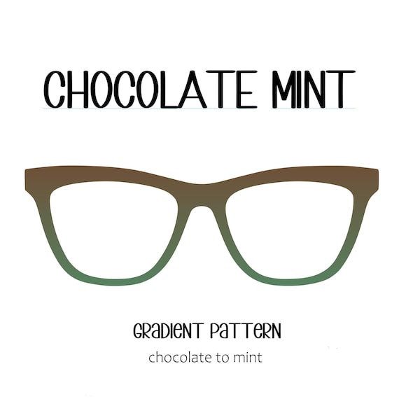 CHOCOLATE MINT Horizontal Gradient Eyewear Topper, comes with N52 magnets