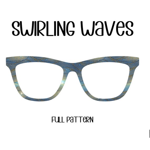 SWIRLING WAVES Eyewear Toppers, comes with N52 magnets