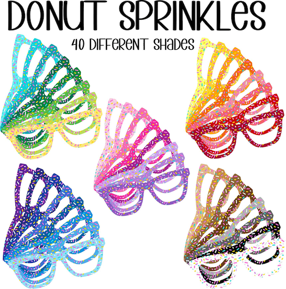 DONUT SPRINKLES - 40 different shades of Eyewear Toppers, comes with N52 magnets attached