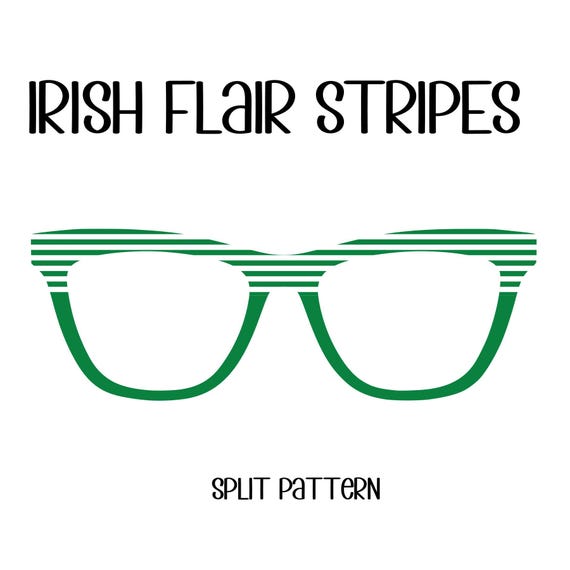 IRISH FLARE STRIPES Eyewear Toppers, comes with N52 magnets