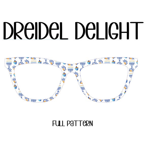 DREIDEL DELIGHT Eyewear Toppers, comes with N52 magnets