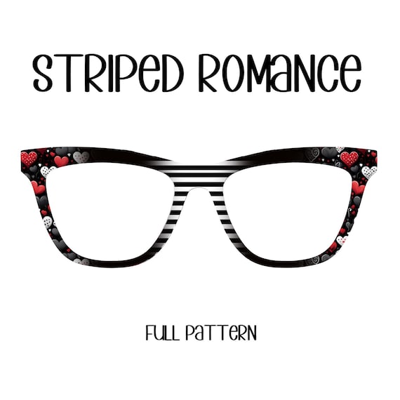 STRIPED ROMANCE Eyewear Toppers, comes with N52 magnets