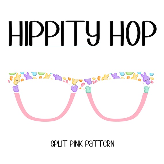 HIPPITY HOP (White Background) Eyewear Toppers, comes with N52 magnets