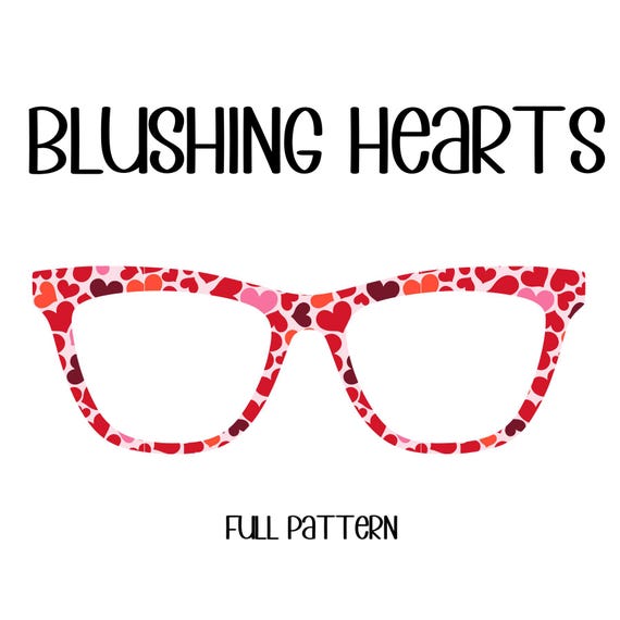 BLUSHING HEARTS Eyewear Toppers, comes with N52 magnets