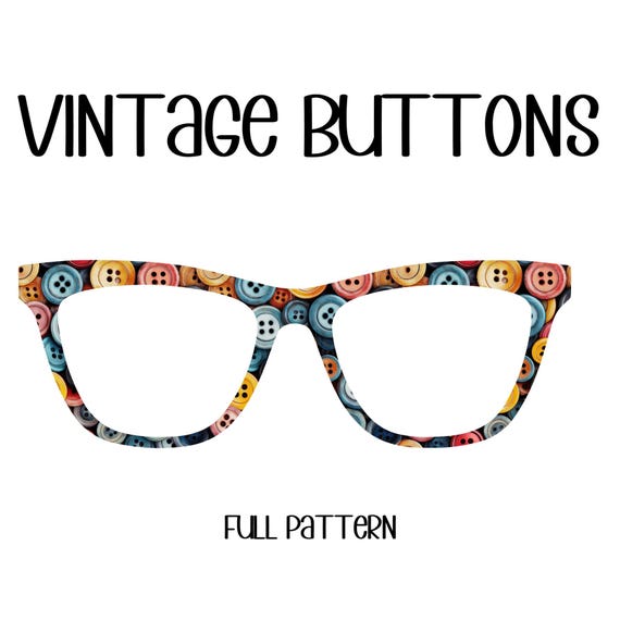 VINTAGE BUTTONS Eyewear Toppers, comes with N52 magnets