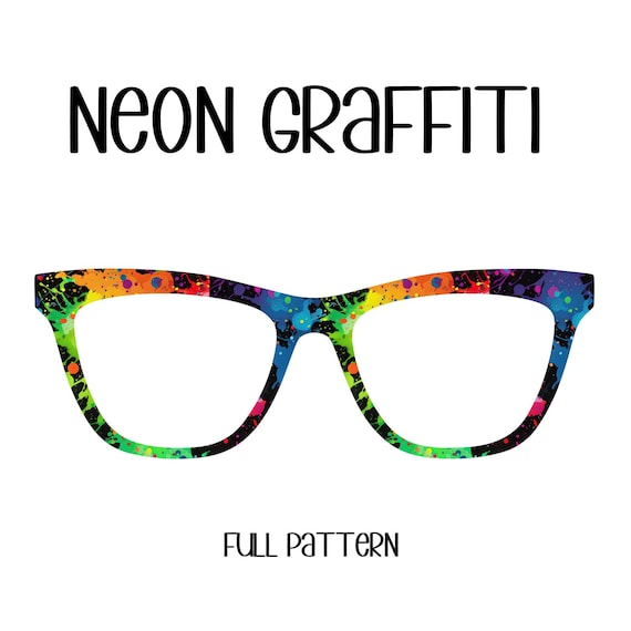 NEON GRAFFITI Eyewear Toppers, comes with N52 magnets