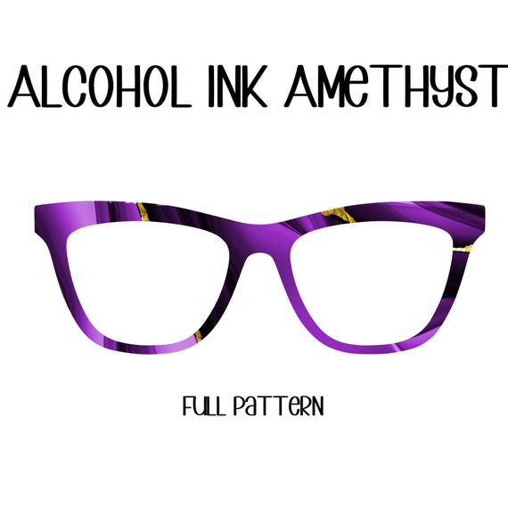 ALCOHOL INK AMETHYST Eyewear Toppers, comes with N52 magnets