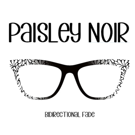 PAISLEY NOIR Eyewear Toppers, comes with N52 magnets
