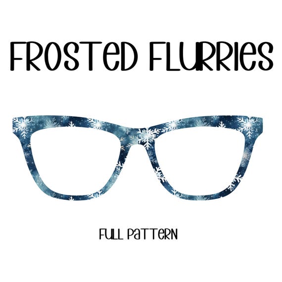 FROSTED FLURRIES Eyewear Toppers, comes with N52 magnets