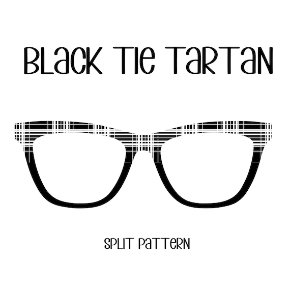 BLACK TIE TARTAN Eyewear Toppers, comes with N52 magnets