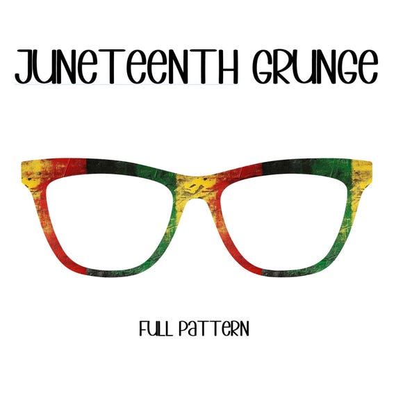 JUNETEENTH GRUNGE Eyewear Toppers, comes with N52 magnets