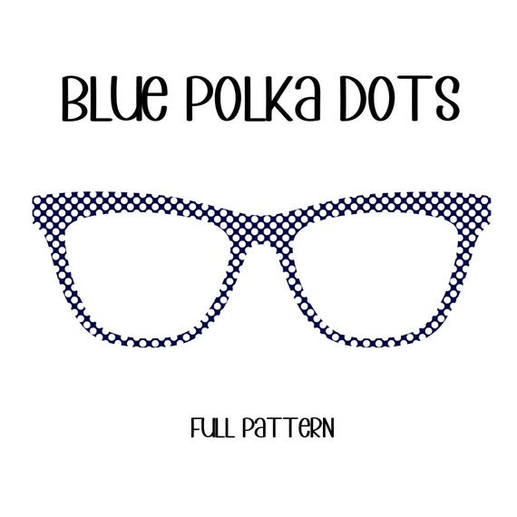 BLUE POLKA DOTS Eyewear Toppers, comes with N52 magnets