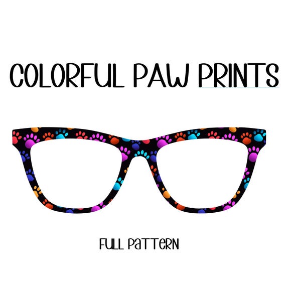 COLORFUL PAW PRINTS Eyewear Toppers, comes with N52 magnets