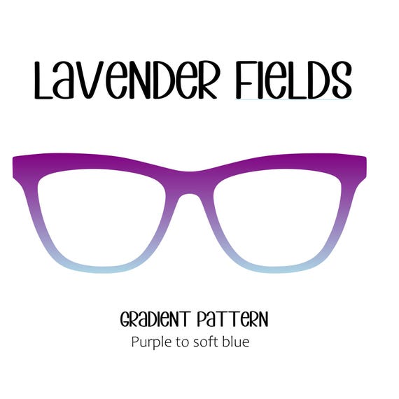 LAVENDER FIELDS Horizontal Gradient Eyewear Topper, comes with N52 magnets