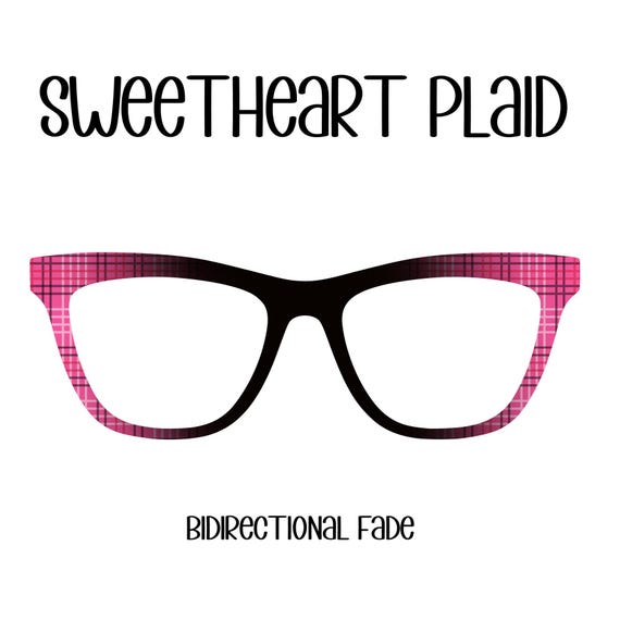 SWEETHEART PLAID Eyewear Toppers, comes with N52 magnets