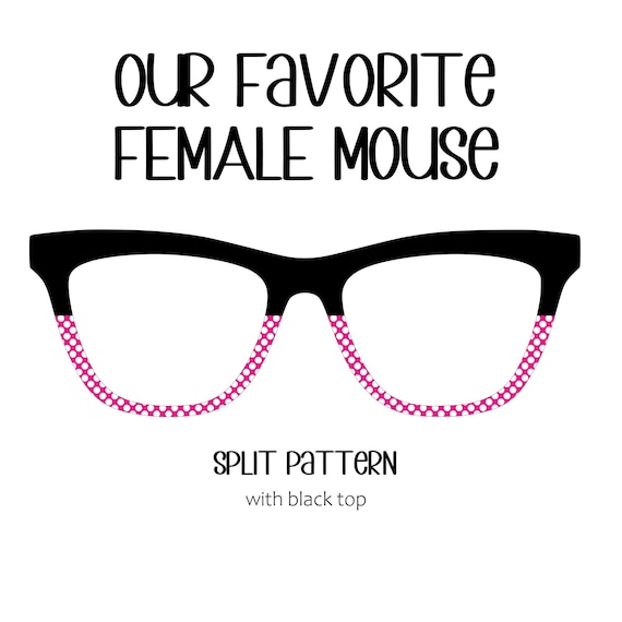 OUR FAVORITE Female MOUSE Eyewear Toppers, comes with N52 magnets