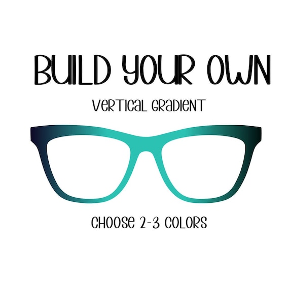 BUILD YOUR OWN Vertical Gradient-2-3 colors Eyewear Topper, comes with N52 magnets