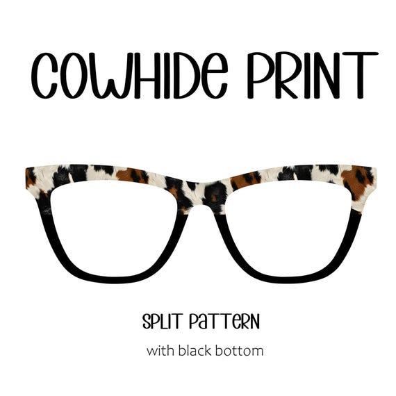 COWHIDE PRINT Eyewear Toppers, comes with N52 magnets