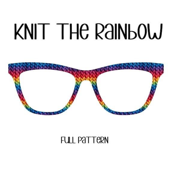 KNIT THE RAINBOW Eyewear Toppers, comes with N52 magnets