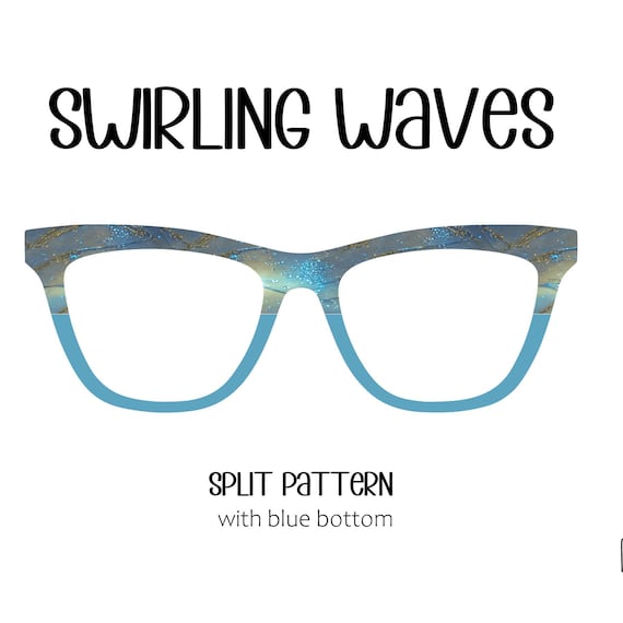 SWIRLING WAVES Eyewear Toppers, comes with N52 magnets