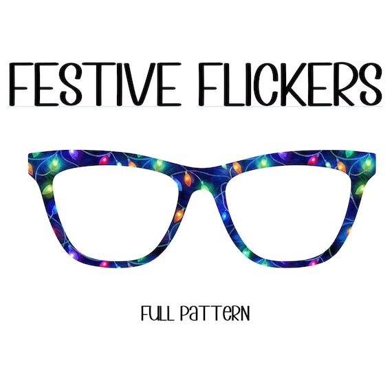 FESTIVE FLICKERS Eyewear Toppers, comes with N52 magnets