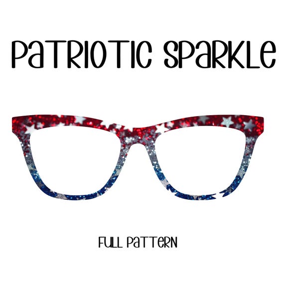 PATRIOTIC SPARKLE Eyewear Toppers, comes with N52 magnets