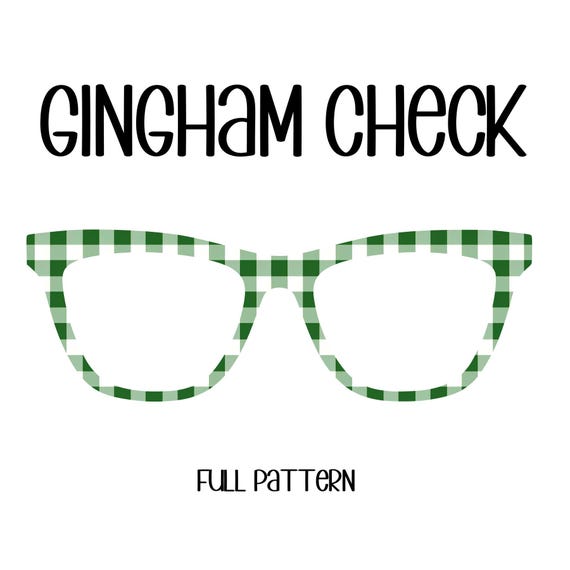 GINGHAM CHECK Eyewear Toppers, comes with N52 magnets