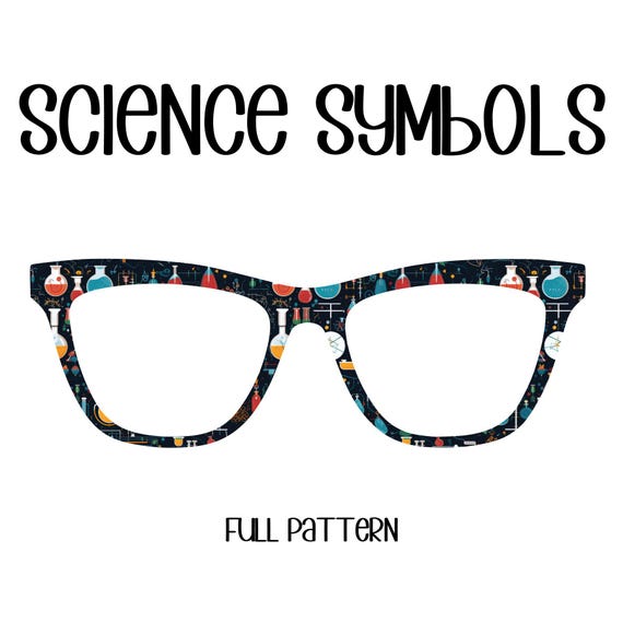SCIENCE SYMBOLS Eyewear Toppers, comes with N52 magnets