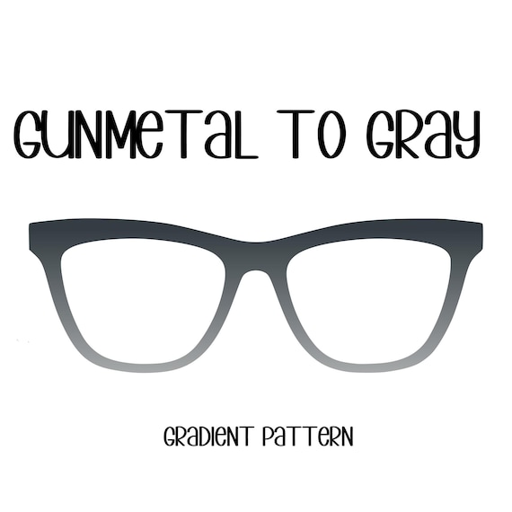GUNMETAL TO GRAY Horizontal Gradient Eyewear Topper, comes with N52 magnets