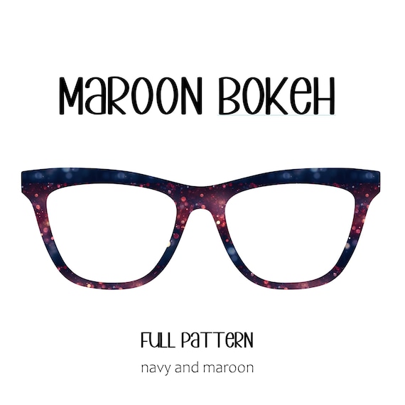 MAROON BOKEH Eyewear Toppers, comes with N52 magnets