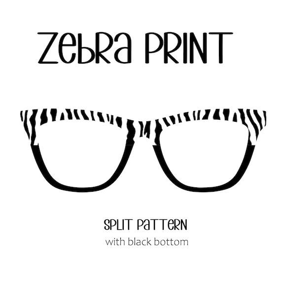 ZEBRA PRINT Eyewear Toppers, comes with N52 magnets