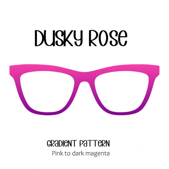 DUSKY ROSE Horizontal Gradient Eyewear Topper, comes with N52 magnets