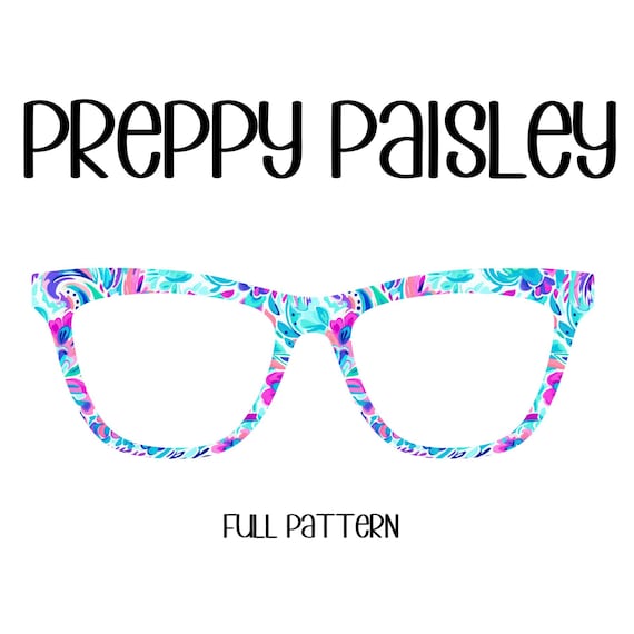 PREPPY PAISLEY Eyewear Toppers, comes with N52 magnets