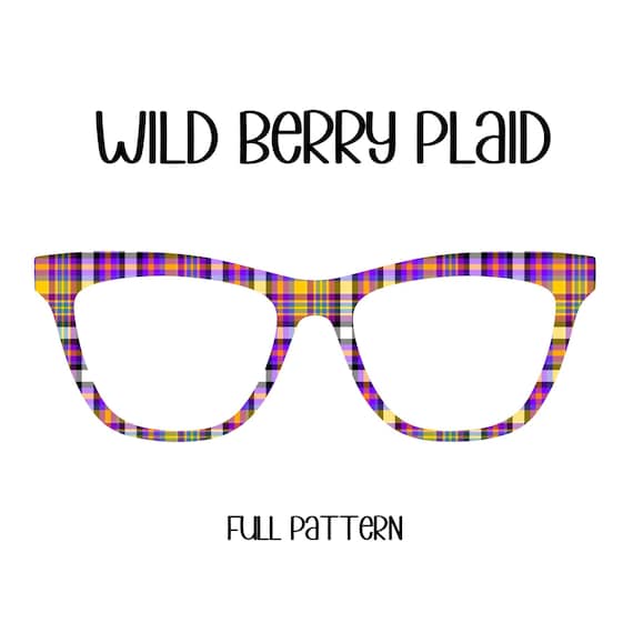 WILD BERRY PLAID Eyewear Toppers, comes with N52 magnets