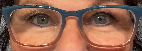 TEAL TO ESPRESSO Horizontal Gradient Eyewear Topper, comes with N52 magnets