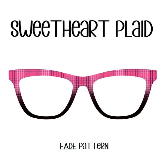 SWEETHEART PLAID Eyewear Toppers, comes with N52 magnets