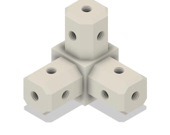 Right Angle Connector, 3d Printed Plastic Connector, Petg Durable Plastic Angle Connector, 90 Degree Connector, Corner Connector