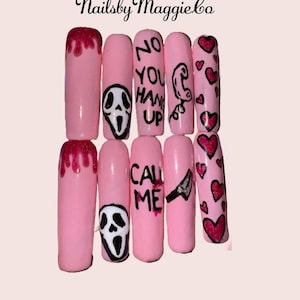 Scream Press On Nails